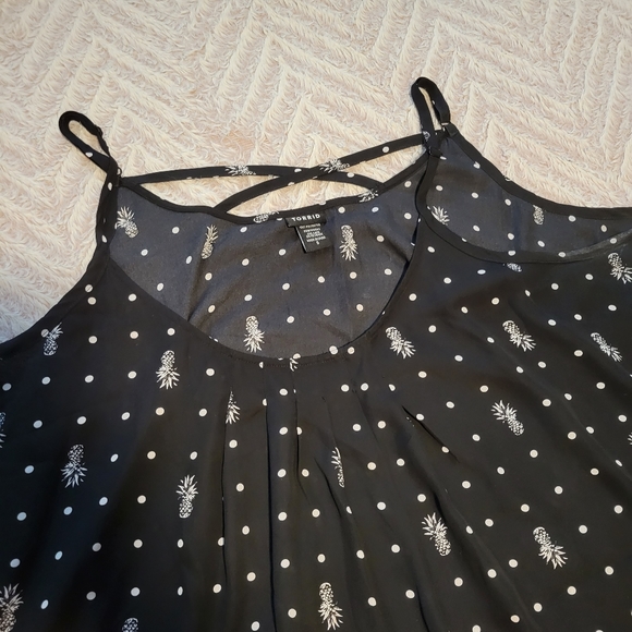 Torrid Size 5 Pineapple Chiffon Cami - Picture 4 of 9